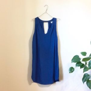 Cobalt Blue Dress with Back Cut Out